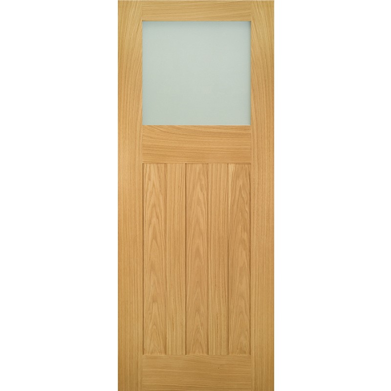 Internal Oak Cambridge Frosted Glazed Door